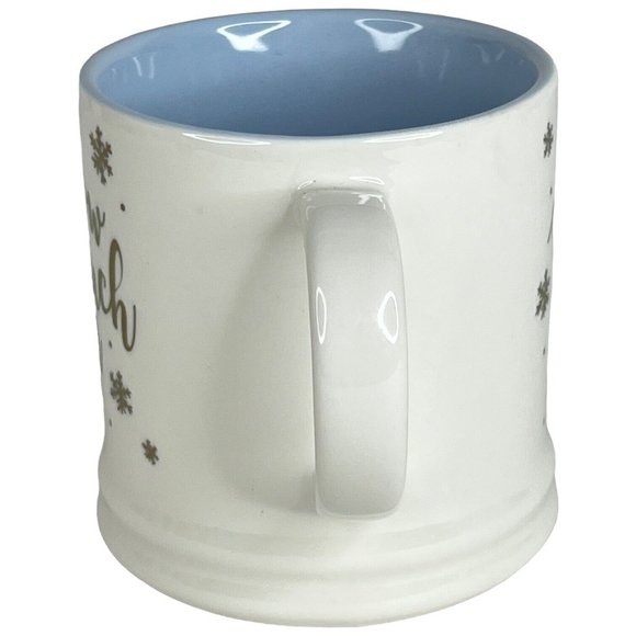 Threshold Snow Much Fun Mug Winter White Pale Blue Cup Target Home Ceramic - Picture 4 of 8